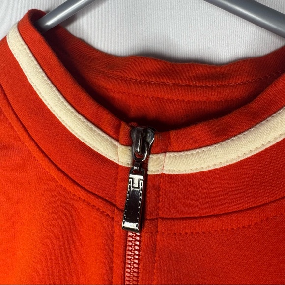 Her grace sweater zip up orange cream tattoo style writing on arms cute stretch - Picture 6 of 6